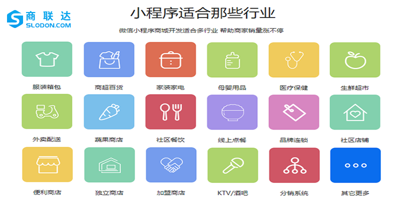 小程序商城系统适应行业有哪些？