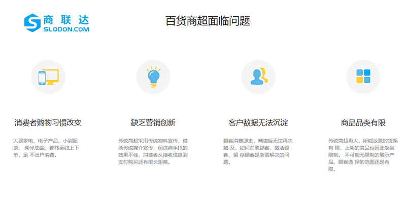 百货商场面临的问题